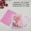 Romantic Theme Anniversary Card Heart Tree Design 3D Heart Tree Couple Card Pop-Up Mechanism Gift Cards Valentines Day