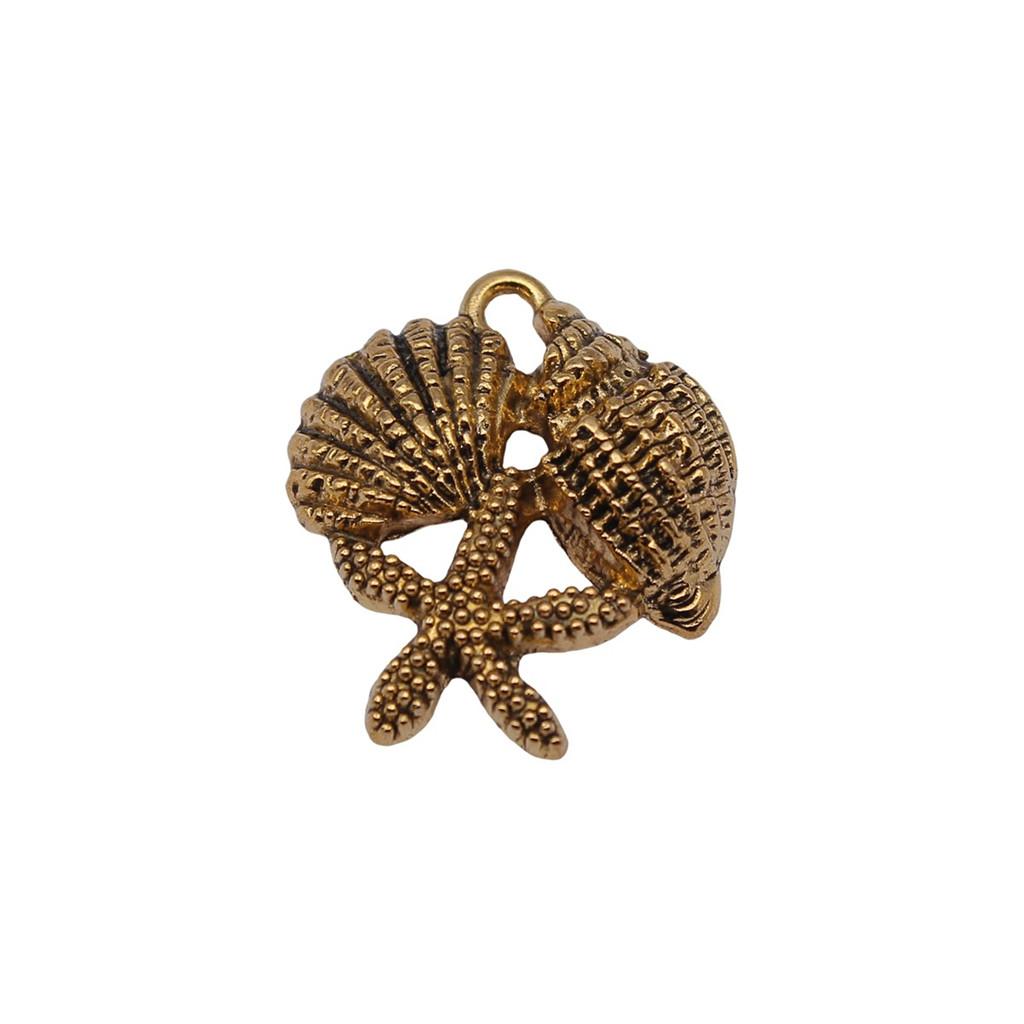 Starfish Charms Multi Color Metal Pendants For Beach Themed DIY Jewelry Accessories