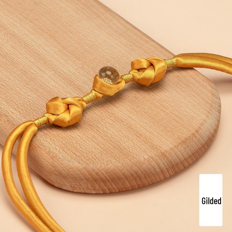 

Нефритова Мандала Китиця Пряжка - Китайська Ципао Золота Фольга Бісер з Ручним Плетінням Декоративні Ґудзики для Ханфу