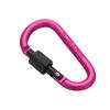 Aluminum D-Shaped Carabiner: Outdoor Keychain & EDC Gear Snap Hook