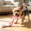 Pet Exercise And Bonding Toys Molar Teeth Cleaning Fork Toy, Durable Woven Rope Training Macaron for Dogs Colors Interactive TPR Chew Toy Gum Massage