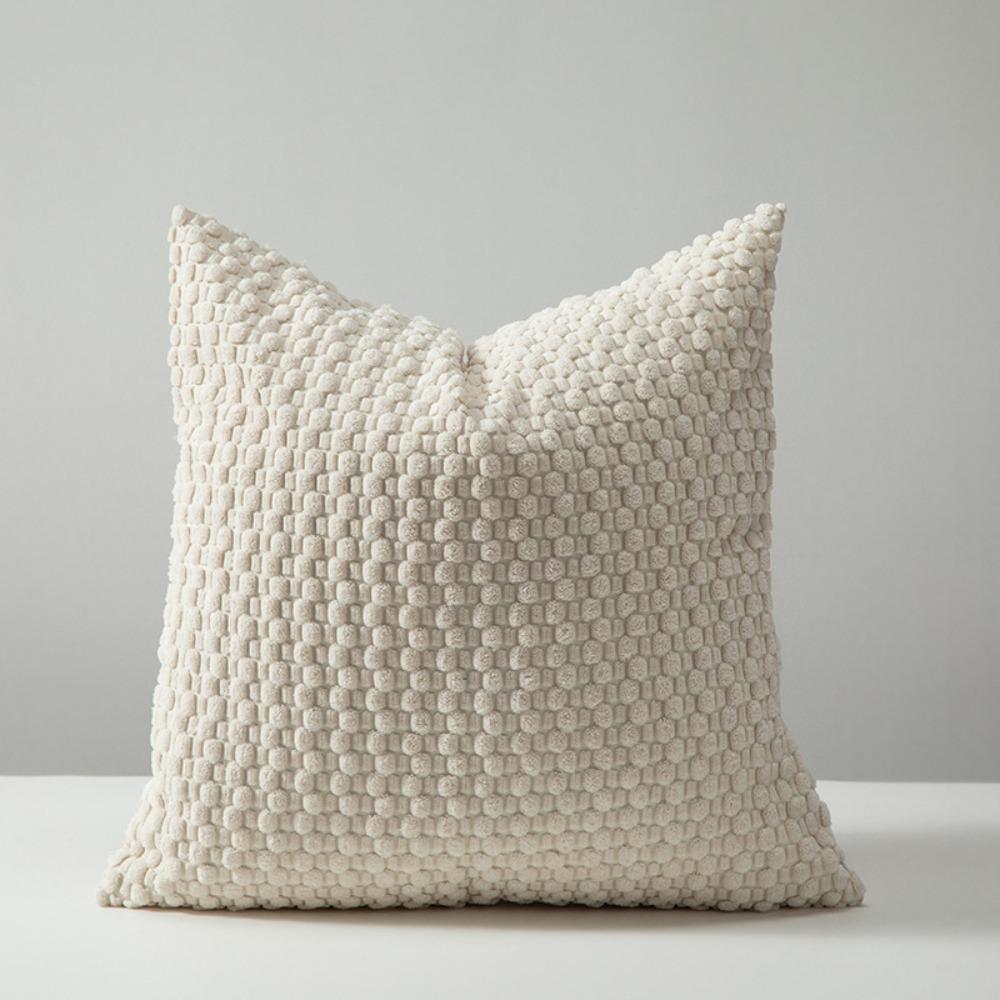 With Zipper Pillowcase Corduroy Plush Pillow Case Fashion Cushion Cases  Christmas Day