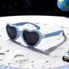 Heart-Shaped Polarized UV Protection Sunglasses for Babies (0-3 Years) - Soft Rubber Construction for Gentle Fit