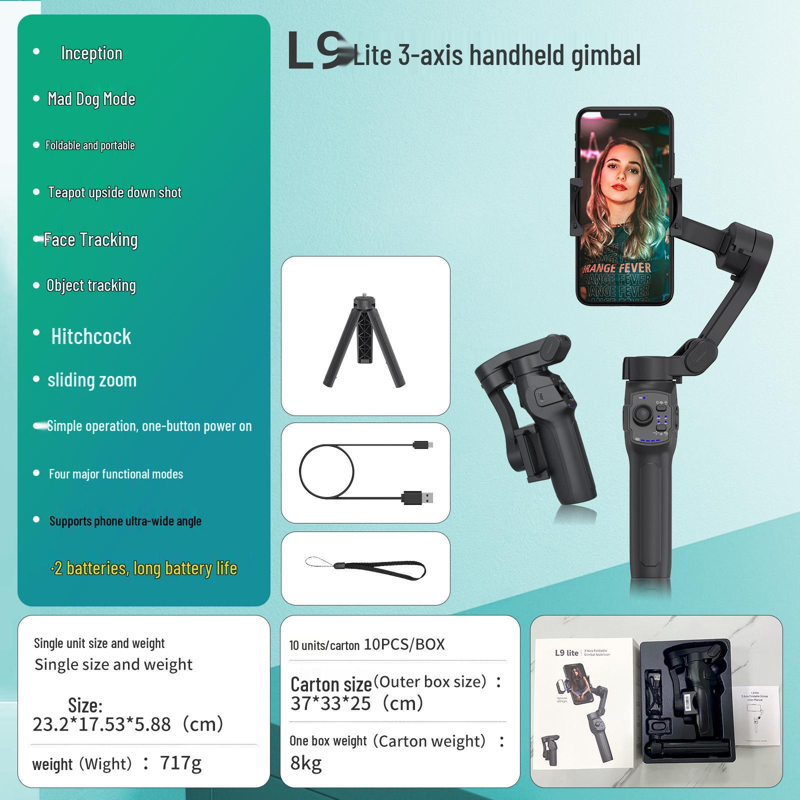 

L9Lite Three-Axis Mobile Phone Stabilizer for Smooth Photography