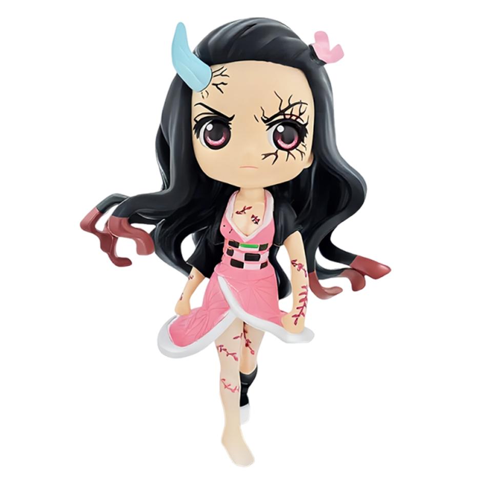 15cm Demon Slayer Charakter Q Edition Ofentür Holzkohlemeister You Bean Fegefeuer Aprikose Shoulang Handgefertigtes PVC Modell Ornament