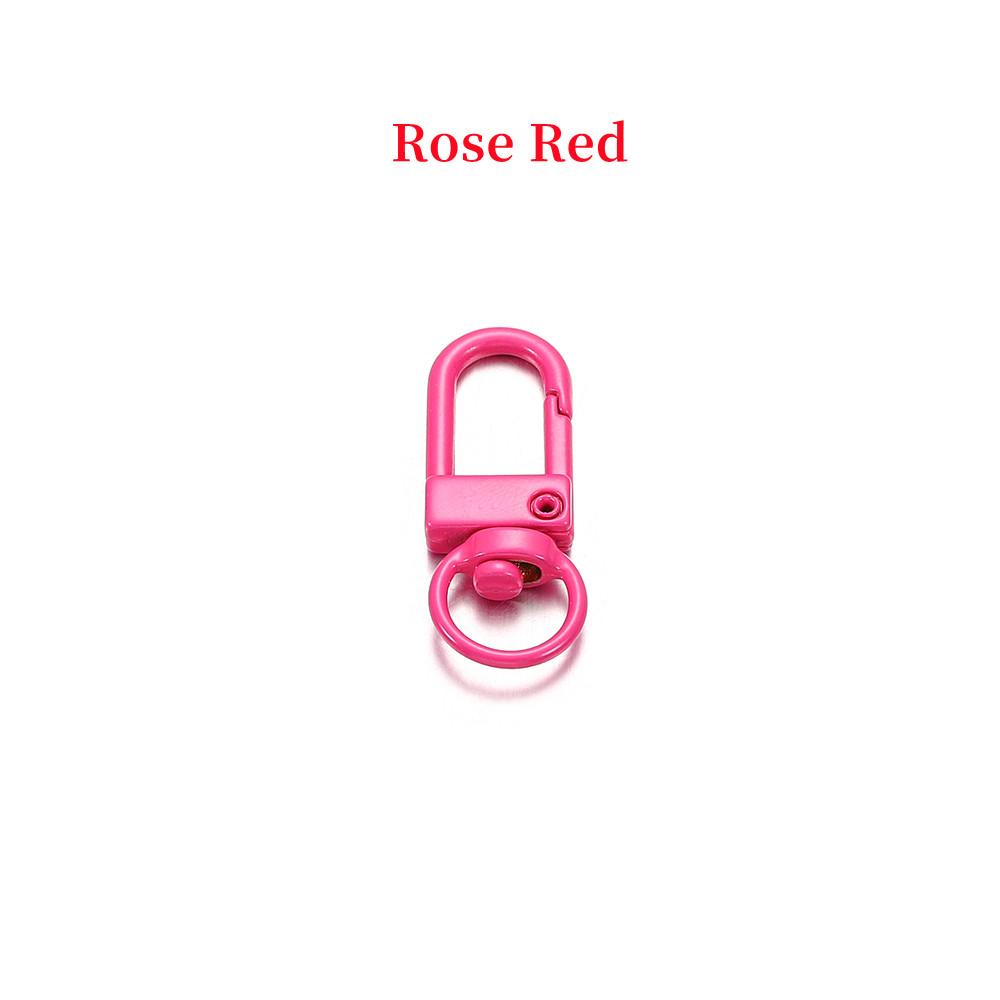 10pcs/lot 12*33mm Dog Buckle Zinc Alloy Bag Hook Buckle Key Ring Connectors For DIY Jewelry Making Supplies