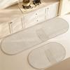 Good-Super Absorbent Kitchen Mat Non-Slip Diatomite Kitchen Rug Elliptical Simple Line Bathroom Mat Kitchen Supplies