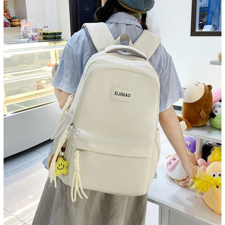 Schoolbag Wholesale Korean Version of Female Ins Mori High Value Simple Fashion Versatile Schoolbag Junior High School Student Backpack