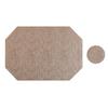 Leather placemat Polygonal dining table mat Anti-scalding and heat insulation mat Waterproof and oil-proof Western food mat Premium sense coaster