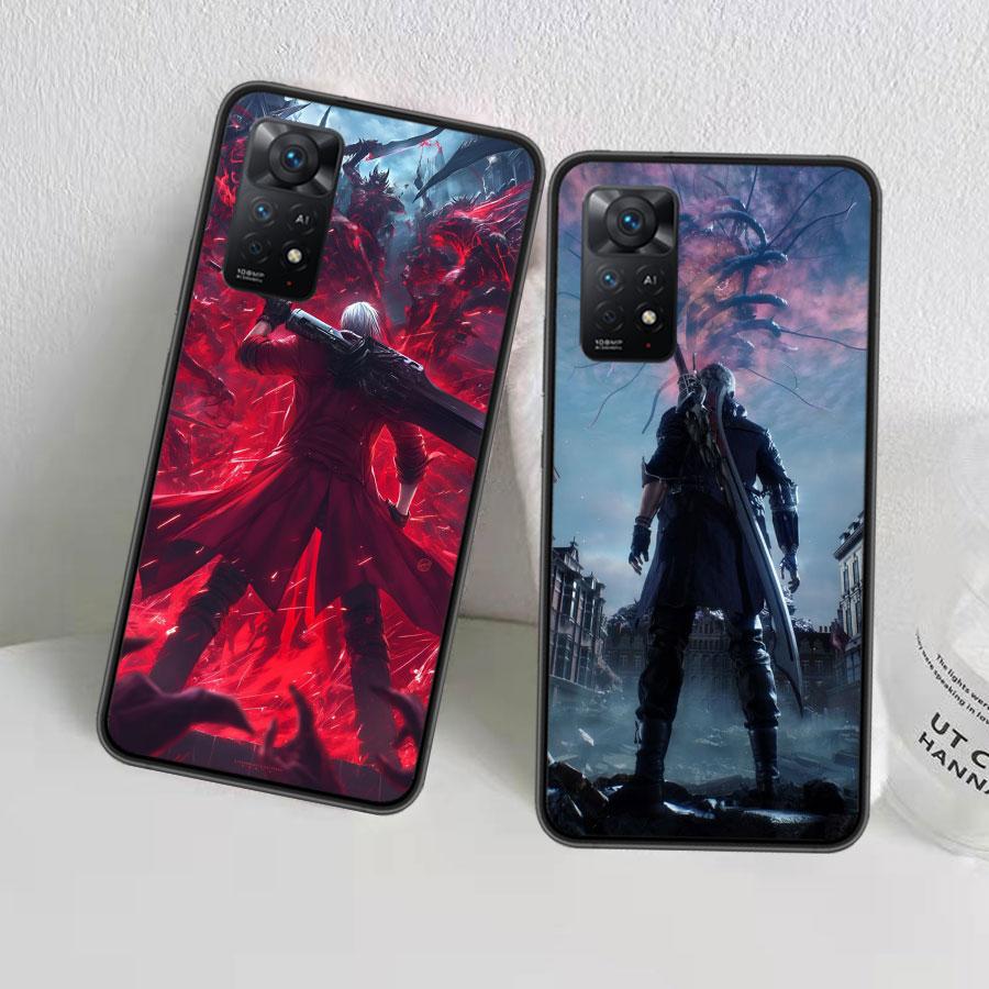 D-Devil May Cry DMC Phone Case For Redmi 13C 14C Note 13 14 Pro 5G Plus 12 12C 10 10A 10C 9 9A 9C 9T 8 8A K70 Pro Xiaomi Cover S
