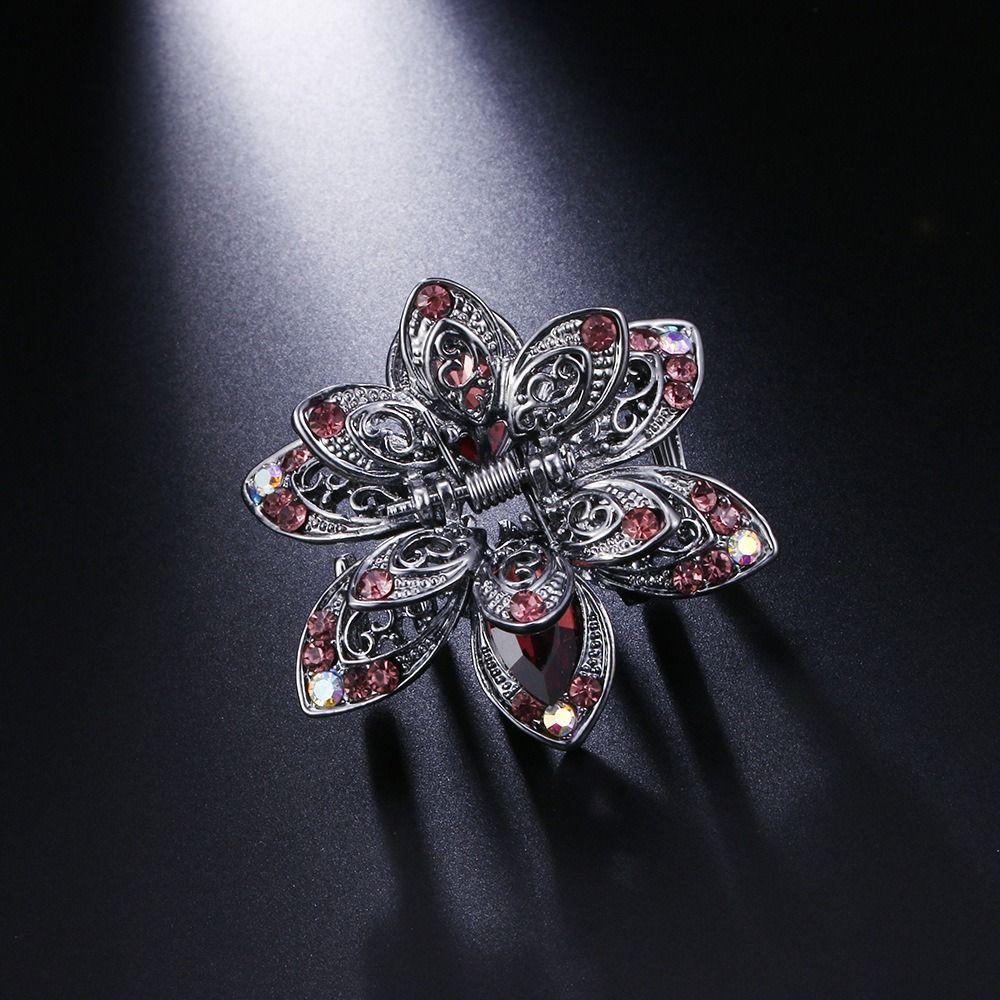 Rhinestones Flower Hair Claw Jewelry Rhinestones Hair Clips Gift Styling Tool Women