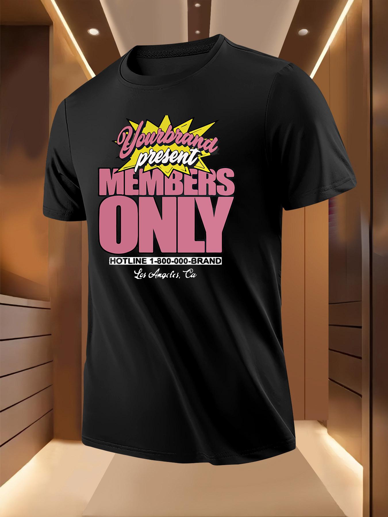 Short Sleeve Tshirt - Your Brand Presents Members Only ... S