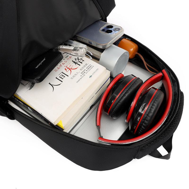 Men's business and leisure backpack, light travel, reflective strip, large capacity backpack,
