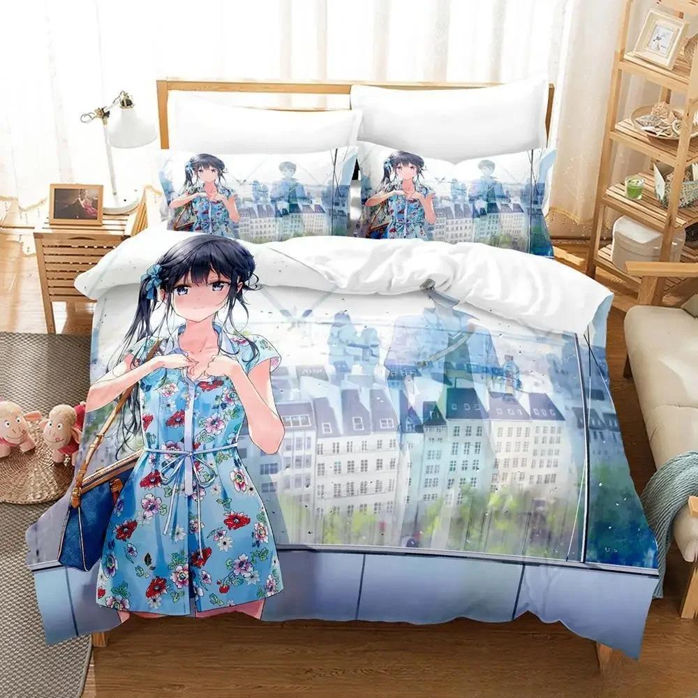 3D Print Anime Masamune-kun No Revenge Bedding Set Single Twin Full Queen King Size Bed Set Adult Kid Bedroom Duvet Cover Sets