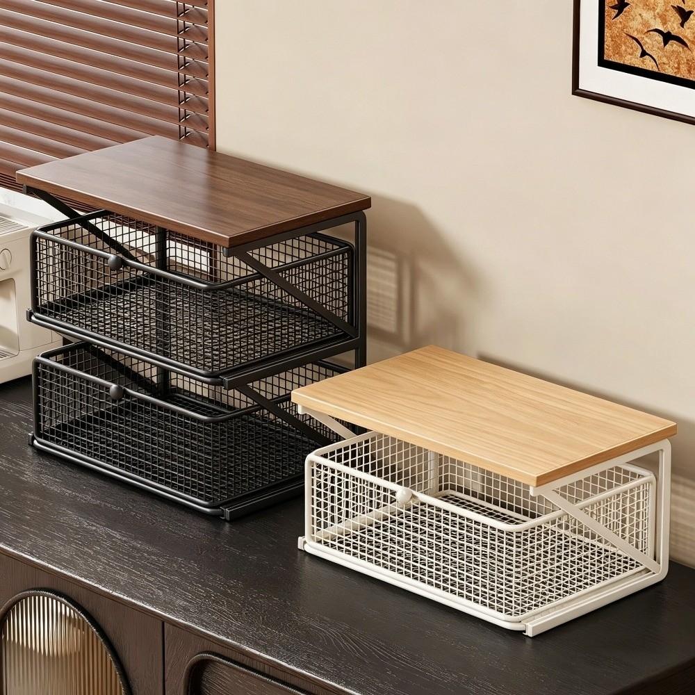 Space Saving Kitchen Organizer Shelf Countertop Storage Pantry Storage Rack  Home Organization