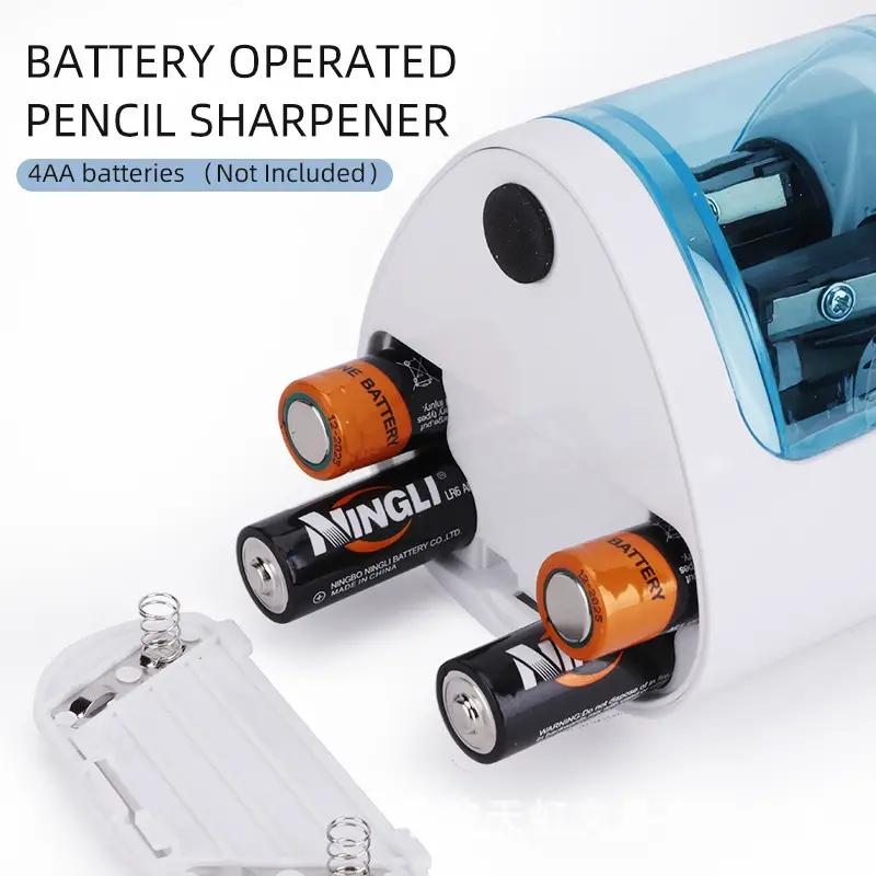 1pc Convenient Electric Double Hole Pencil Sharpener - Quick & Easy Sharpening for 6-12mm Pencils