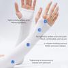 Uv Protection Arm Sleeves Summer Sunscreen Cooling Ice Silk Long Sleeve Gloves For Golf Riding Sports Outdoor