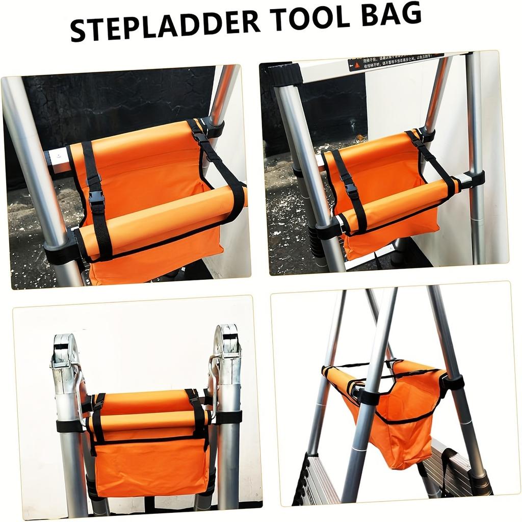 Ladder Multipurpose Tool Pouch Multi-Functional Telescoping Hold Hanging Kit Organizer Telescopic Accessory Folding Storage