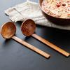 Long Handled Soup Spoon Bamboo Wooden Lamian Noodle Strainer for Hot Pot Cooking Kitchen Slotted Ladle Home Utensil Accessory