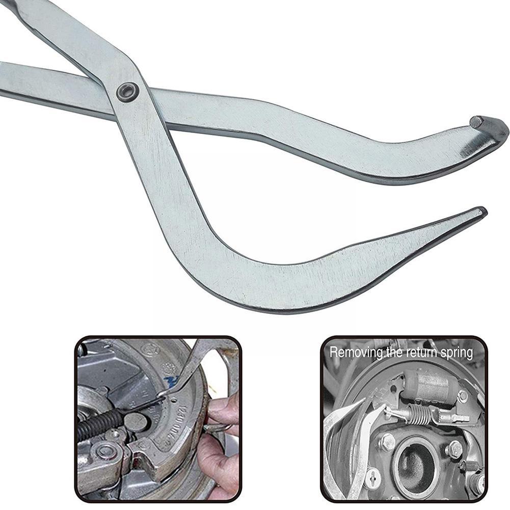 31cm 12" Car Drum Brake Line Shoe Return Spring Plier Spring Remover Hand Brake Tools Shoe Removal Pliers Repair Brake Syst R7A5