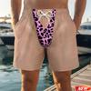 Costume da Bagno Divertente Uomo Stampa 3D Leopardo Pelle Finta Pantaloncini da Spiaggia per Vacanze Estive Regalo Hawaiano per Uomo Pantaloncini da Surf