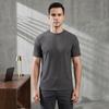 Yousheng Herren Jacquard T-Shirt Einfarbige Rundhals gestreiftes T-Shirt Lockerer Schnitt Lässig Stilvoll Sommer T-Shirt für den täglichen Gebrauch Straße Strand Urlaub