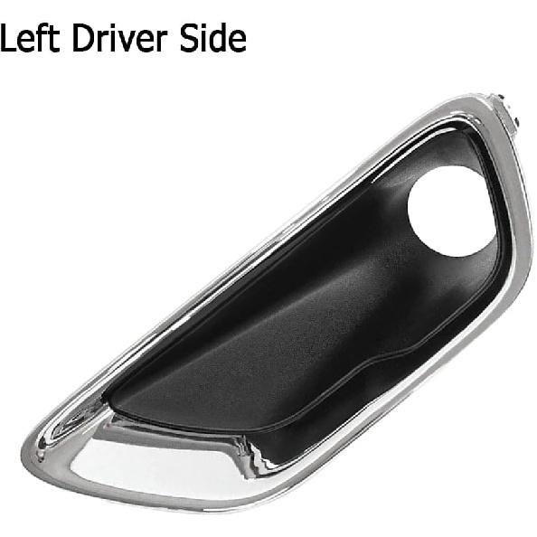 Front Bumper Fog Light Cover Bezel, Passenger Side Fog Lamp Cover Front Right Bumper Light Hole Trim Bezel, 2016-2020 Compatible with Jeep Grand