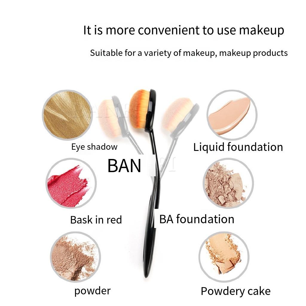 Zahnbürste mit weichen Borsten, BB-Creme, Foundation-Pinsel, Concealer-Pinsel, tragbarer, loser Pinsel, Lidschatten, Rouge, Make-up-Pinsel, Beauty-Tools, Nailart-Reinigung