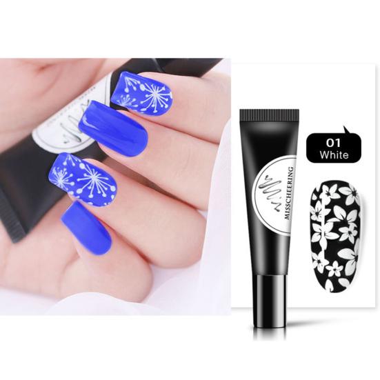 Estampado Impresión Gel Pintado Plantilla Semipermanente Remojable Esmalte de Uñas Nail Art