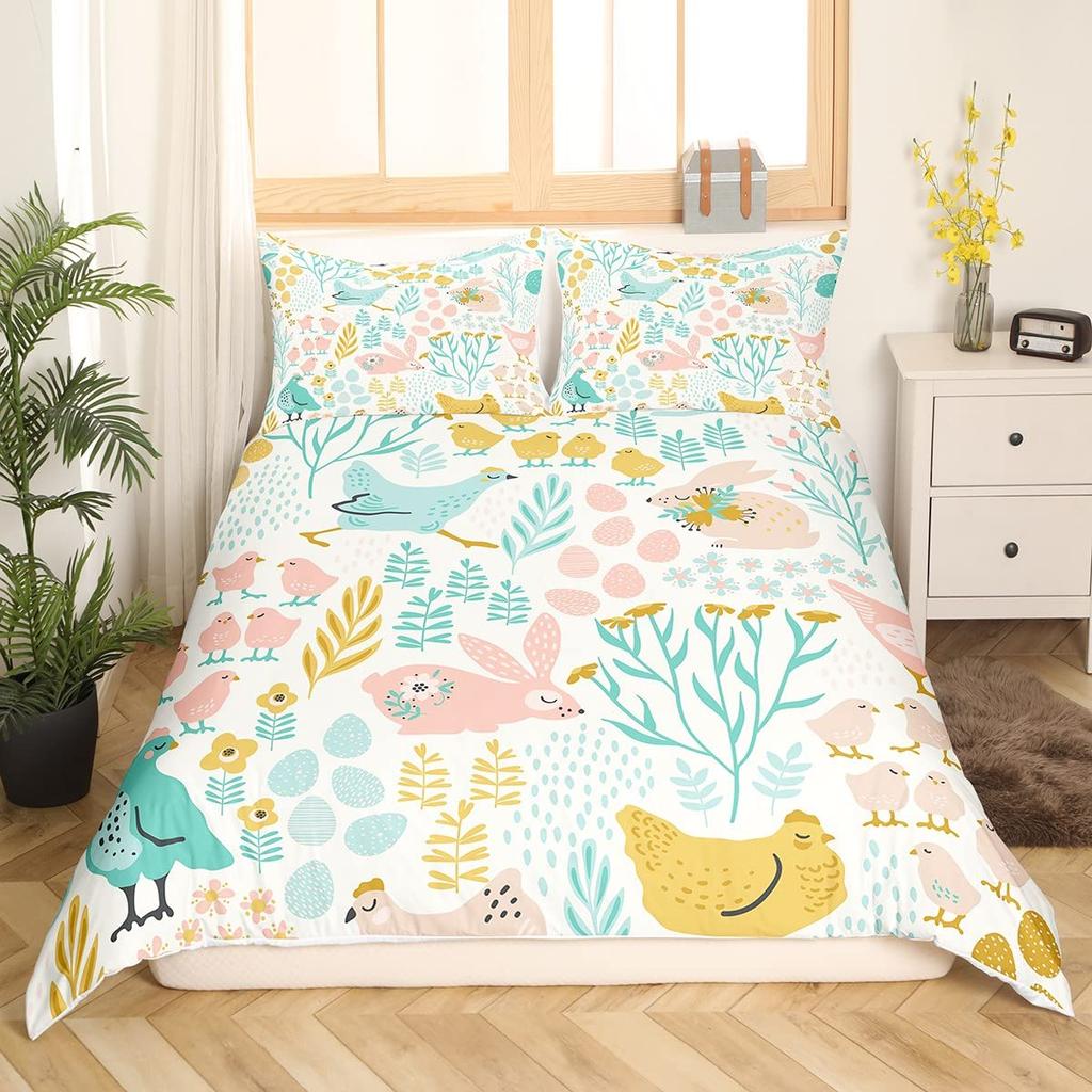 Ethnisches Boho Bettbezug-Set Full Bohemian Vintage Bettwäsche-Set Retro Floral Exotische Bettdeckenhülle Für Erwachsene Frauen Männer 3-teilig