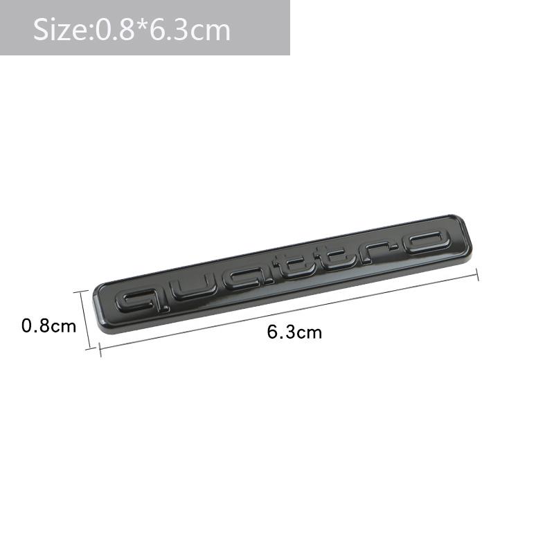 2026 Car Styling Logo Metal Sticker Body Trunk Decal For Audi Quattro A3 A4 A6 A5 Q5 A1 Q7 Q3 TT S1 RS3 RS4 S3 S4 RS5 RS6 RS7 S5 S6