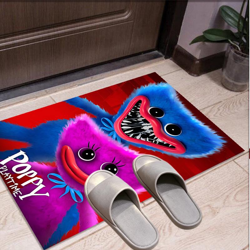 Huggy Wuggy Pattern Rug, Indoor/Outdoor Mat, for Picnic, Gameroom, Bedroom, Office, Living Room, Home Decor Carpet, Birthday Gift