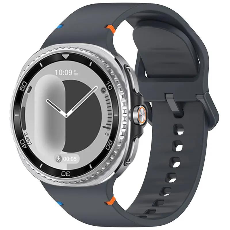 Silikonowy pasek do Samsung Galaxy Watch 8 44mm 40mm/8 Classic 46mm Sportowy Oryginalny Zamienny Pasek na Nadgarstek Galaxy Watch 8 Correa