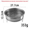 1PC Portable Charcoal Stove For Tea Brewing, Barbecue, And Heating Stainless Steel Detachable Stove With Heat-Resistant Handles