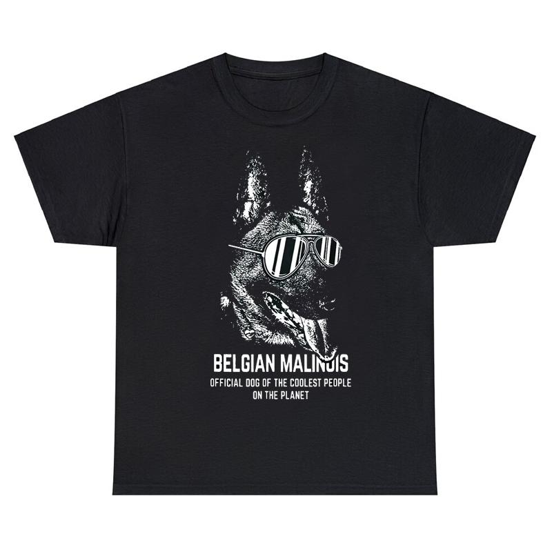 

Awesome Belgian Malinois Official Dog of The Coolest Lovers T Shirts Graphic Casual Cotton Short Sleeve Gifts Summer T-shirt 4XL