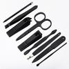 Zestaw 9 Akcesoriów Kosmetycznych Do Manicure, Pedicure I Regulacji Brwi W Korkowym Etui - Cc044