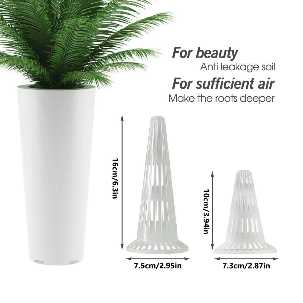 10PCS Plastic Flower Pot Drain Cover Breathable Prevent Root Rot Flower Pot Leakproof Cup Effective Drainage Mesh Pad