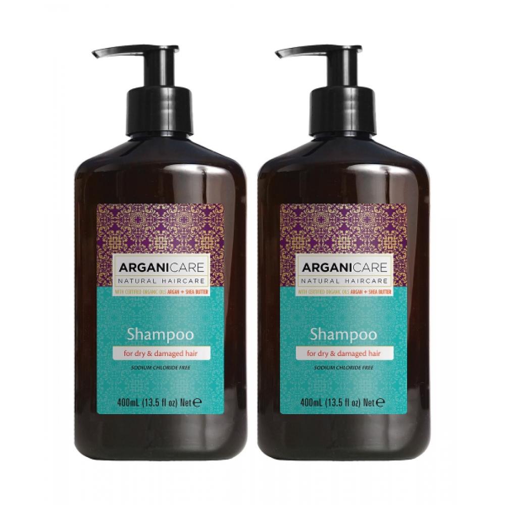 Arganicare Argan Oil Shea Butter Shampoo For Dry Damaged Hair 400ml 2 none