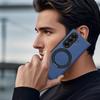 KEYSION 360° Rotating Magnetic Ring Stand PU Leather Case for MagSafe for Samsung Z Fold 7 5G Wireless Charging Phone Back Cover