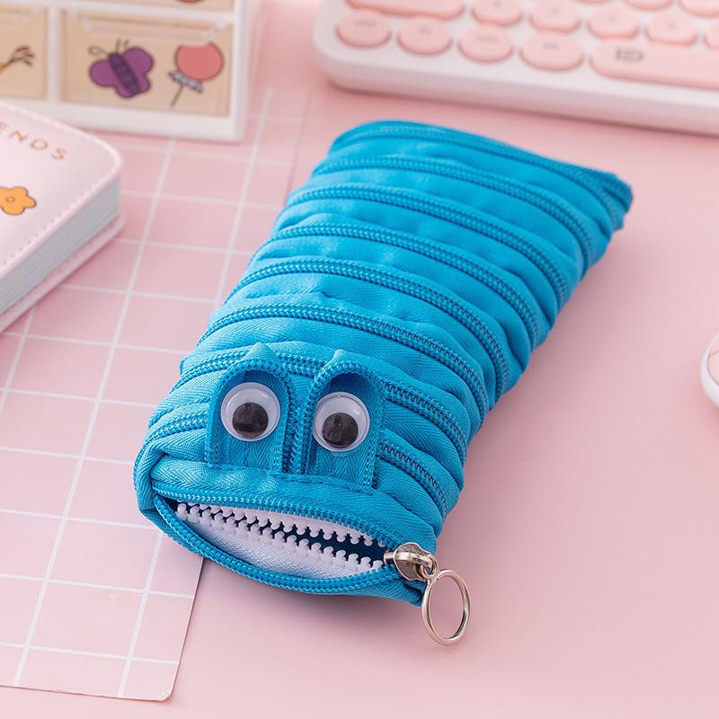 Entzückendes Canvas Reißverschluss Federmäppchen Für Kinder Niedliche Kreative Koreanischer Stil Schreibwaren Tasche