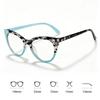 Women's INS Style Fashion Cat-Eye Presbyopia Glasses Two-tone Frames High-definition Trendy Reading Glasses Diopter 0 To +4.0