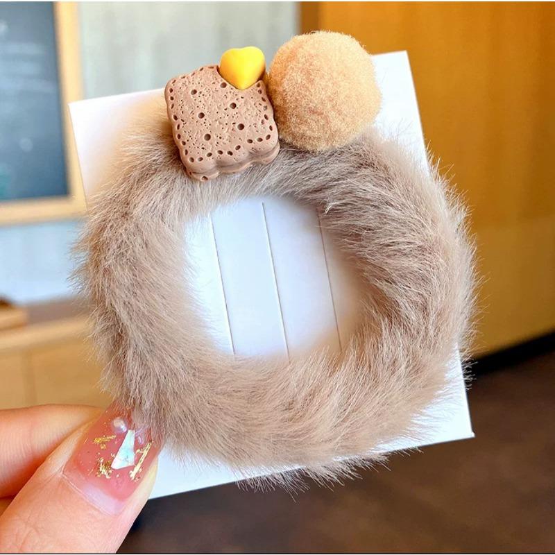 Cat Ears Plush Elastic Hair Bands Cute Hair Rope Ties Girls Barrettes Children Kawaii Headwear Headwear Kids Hair Accessorie