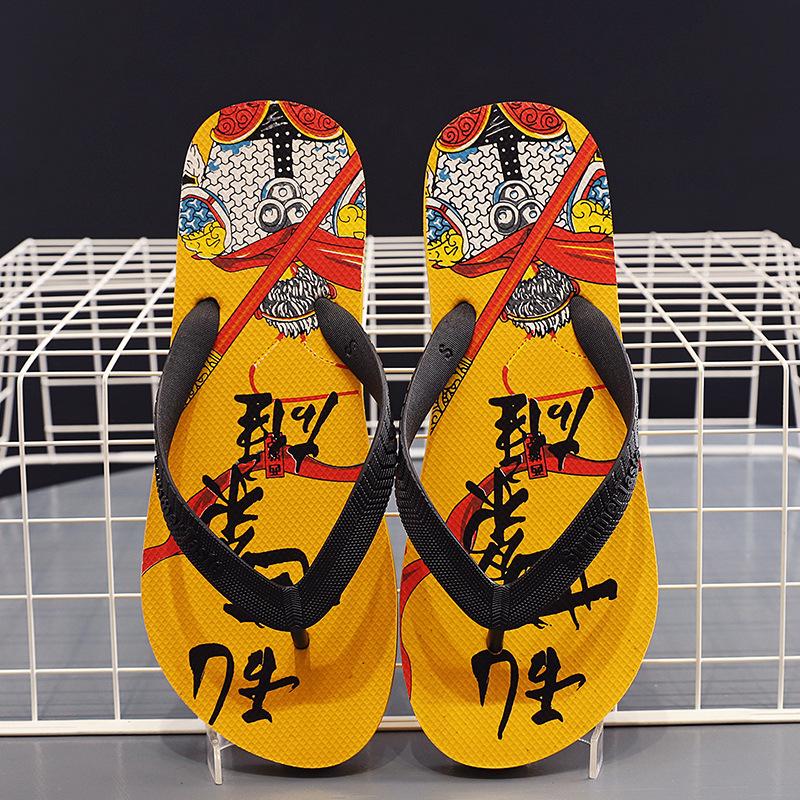 Flip-flops Men's Summer Wear Trend Non-slip Shoes Pinch Slippers Casual Beach Sandals