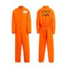 Gevangenispak Jumpsuit Cosplay Gevangene Uniform Volwassen Oranje Korte Mouw En Lange Mouw Gevangene Bodysuits Halloween Kostuums