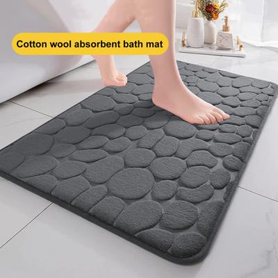 Bathroom Floor Mat Super Soft Wear Resistant Highly Water Absorption Non-Slip Kitchen Rug Entrance Doormat