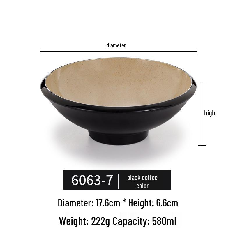 Melamine Noodle Bowl for Noodle Restaurants: Ideal for Luosifen, Malatang, Rice Noodles, and Chongqing Xiaomian