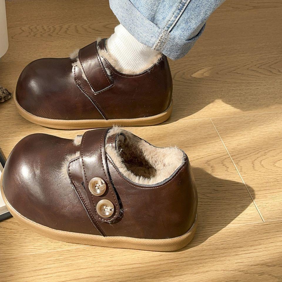 Women's Large Size Soft Elastic Winter Warm Cold Padded Snow Boots Non-slip Wear Outdoor Leisure Sports Cotton Boots Bread Shoes