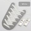 No Tie Shoelaces for Sneakers Flat Shoe Laces Elastic Metal Lock Convenient Personality Lazy Shoelace Rubber Band 1 Pair