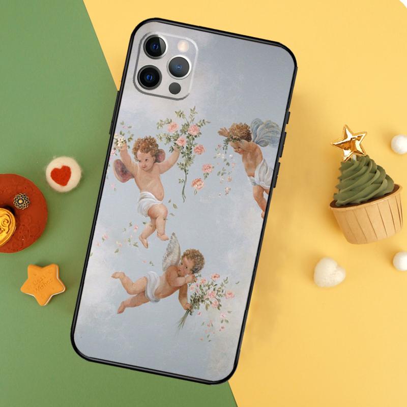 Renaissance Angels Phone Case For iPhone 17 17Air 16 15 14 13 11 12 Pro Max 12 13 Mini 16E Shockproof Cover