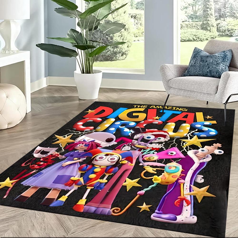 Digital Circus Carpet Suitable For Balcony Kitchen Playrooms Outdoor Antislip Carpet Decorate Offices Luxury Gift For Birthday Christmas Wedding